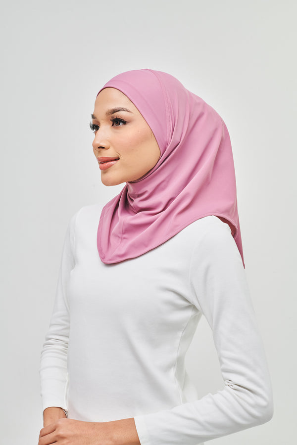 Swim Hijab 2.0 - Rosewood Pink