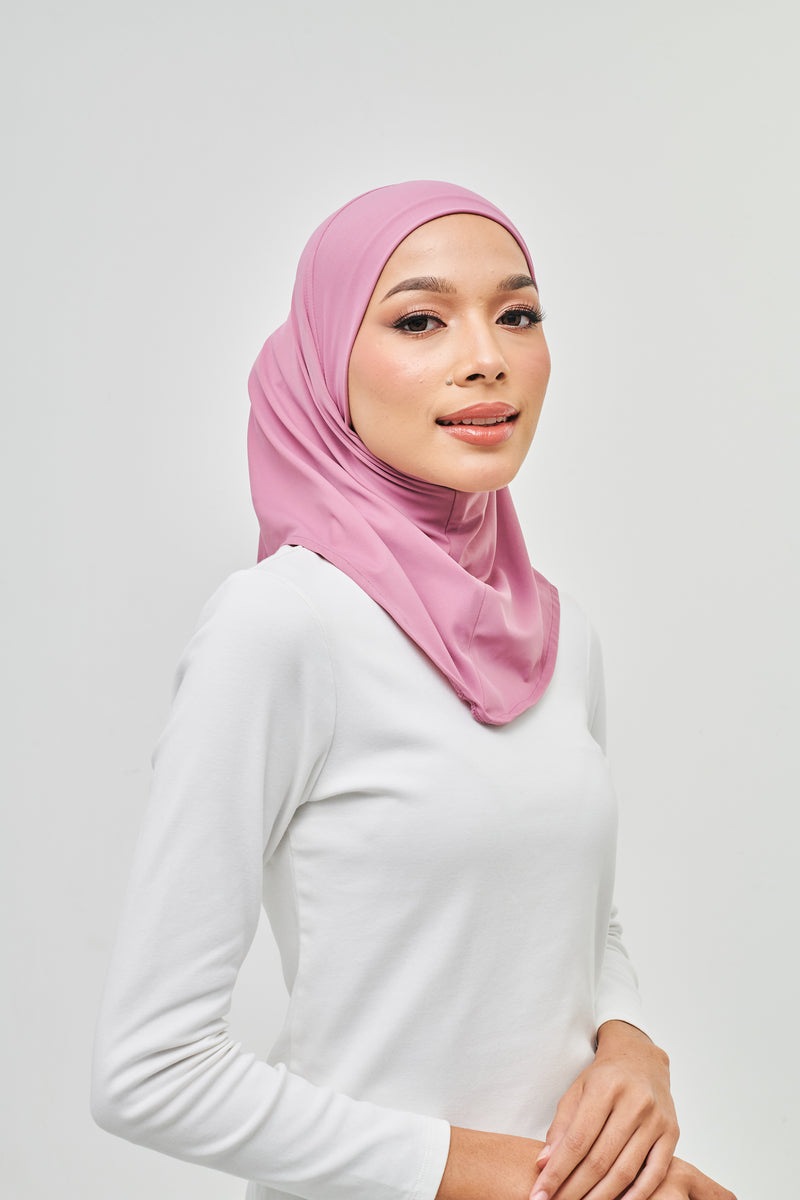 Swim Hijab 2.0 - Rosewood Pink