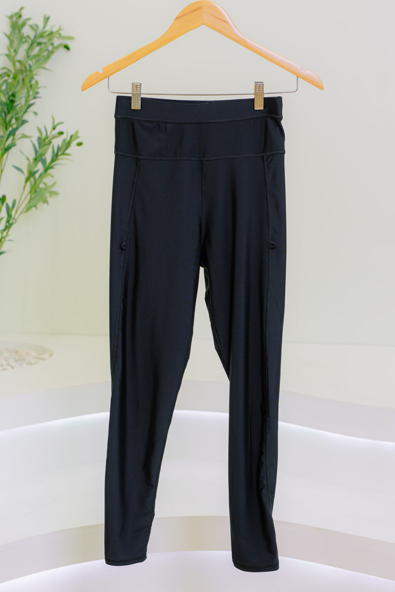 Slim Swim Tights in Black