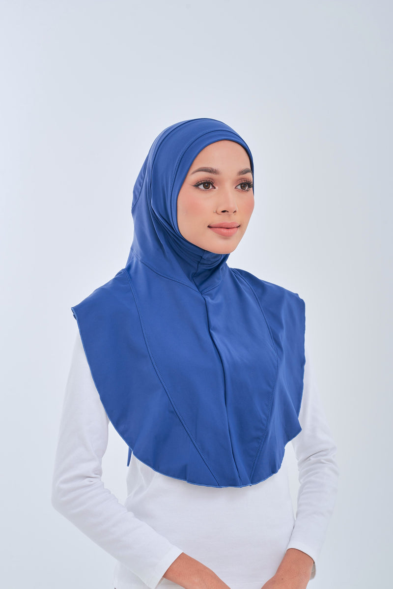 Maxi Swim Hijab - Steel Blue