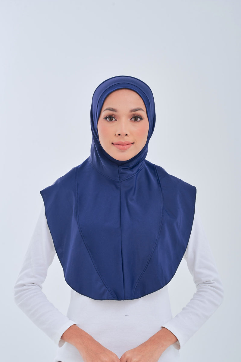 Maxi Swim Hijab - Navy Blue