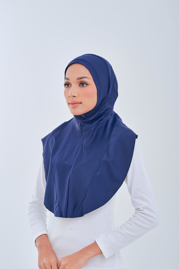 Maxi Swim Hijab - Navy Blue