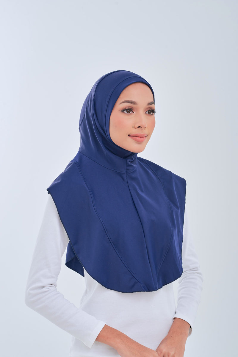 Maxi Swim Hijab - Navy Blue