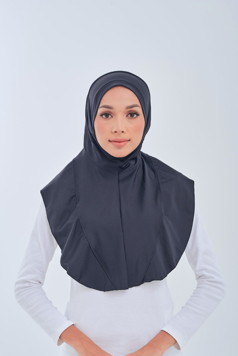 Maxi Swim Hijab - Black