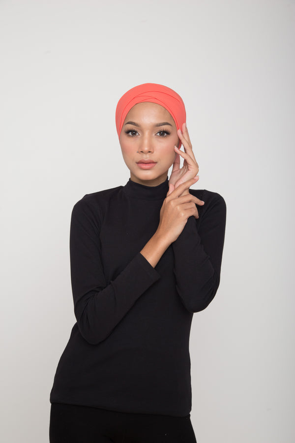 Swim Turban (CLEARANCE) - Coral Pink