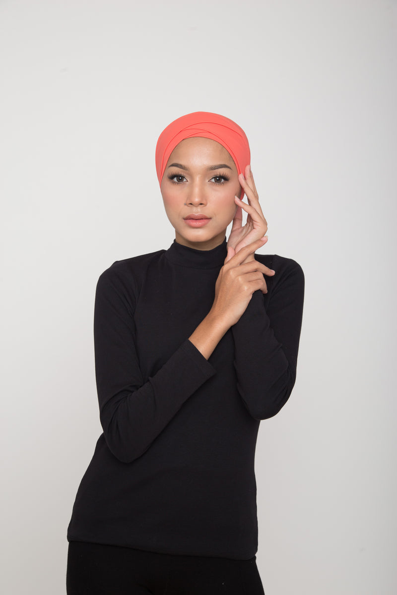 Swim Turban (CLEARANCE) - Coral Pink
