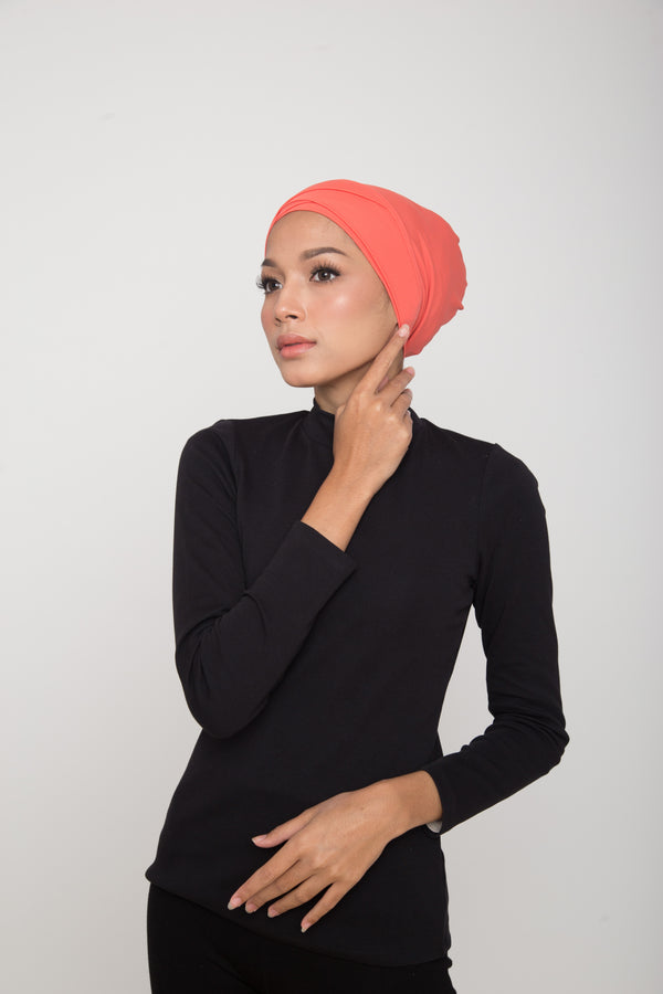 Swim Turban (CLEARANCE) - Coral Pink